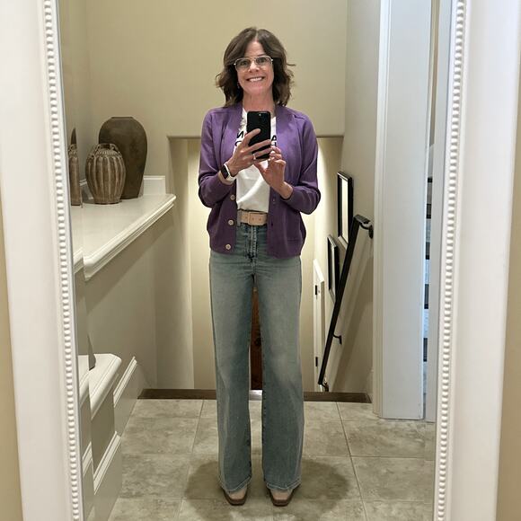 B-LOW the BELT Milla Croco Luster Leather Belt in Petal Pink XS - Picture 4 of 7